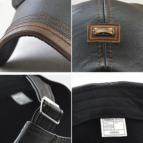 Vente chaude de vacances à 40 % de réduction - Béret en cuir nouvelle mode BURKINA