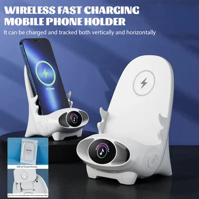 Vente du dernier jour 49% Mini-chaise avec chargeur rapide sans fil, support de téléphone multifonctionnel