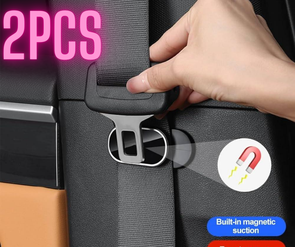 x2 Clips de fixation à aspiration magnétique pour ceinture de sécurité de voiture - 50 % de réduction
