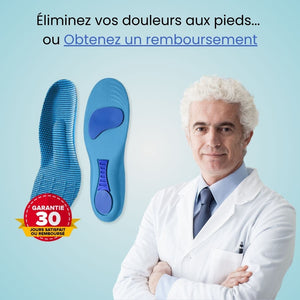 Semelles OrthoFlex™ - Une journée entière sans douleur