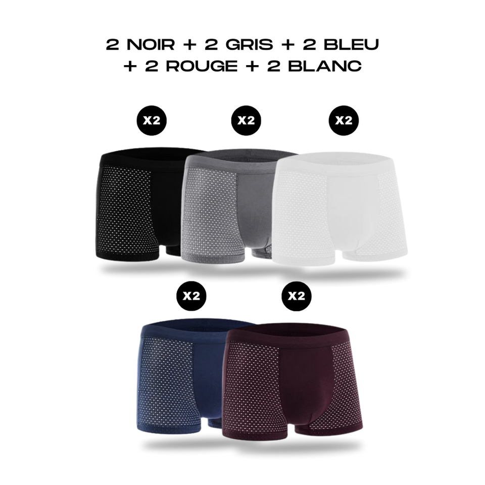 10 BOXERS EN FIBRE DE BAMBOU POUR LE PRIX DE 5| BAMBOOWEAR
