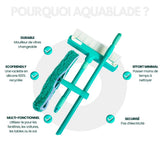 AquaBLADE™ – Kit Raclette à Vitres en Silicone Recyclable