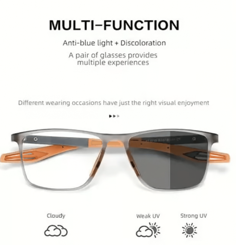 Lunettes de lecture photochromiques intelligentes pour le sport