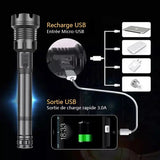 🔦Lampe de poche laser tactique LED rechargeable