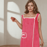 Peignoir en polaire corail pour femme