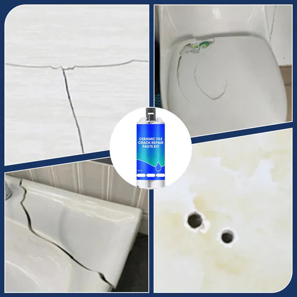 💧Adhésif de réparation multifonctionnel, imperméable et anticorrosion🔥 (convient aux carreaux de sol en céramique, aux murs et aux plans de travail de cuisine)