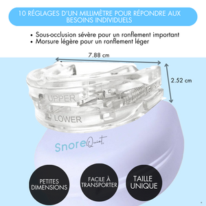 SnoreQuiet™ Fini le ronflement