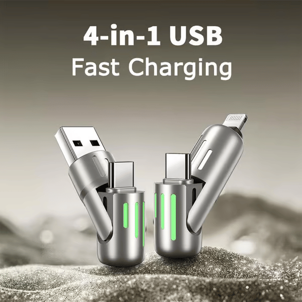 🔥Dernier jour 49% de réduction🔥 - Câble de chargement USB 4 en 1 mFish charge rapide MAX 240W