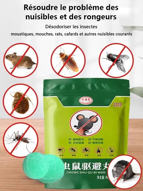 💥Chaud 49% d'offre🔥 [Une pastille dure un an !]Sphère anti-rongeurs et insectes(✨ACHETER PLUS, ÉCONOMISER PLUS)