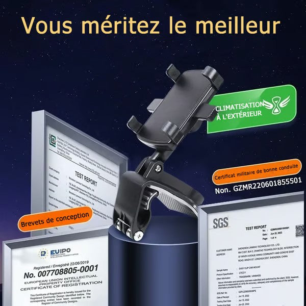 👍2024 Véritable mise à niveau🔥Support de téléphone portable multifonction pour tableau de bord de voiture
