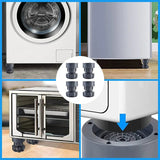Support de machine à laver réglable en hauteur 4 pièces