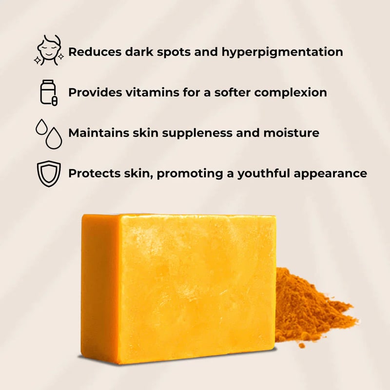 💥Savon éclaircissant au curcuma