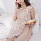 Peignoir en polaire corail pour femme