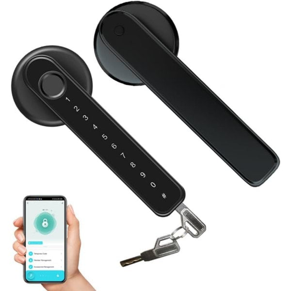Poignée de déverrouillage de porte à empreinte digitale