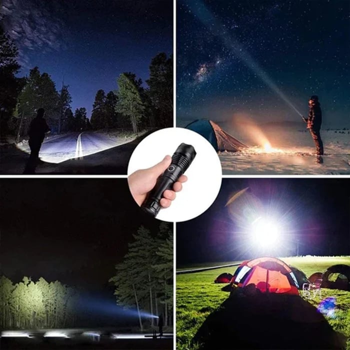 🔦Lampe de poche laser tactique LED rechargeable