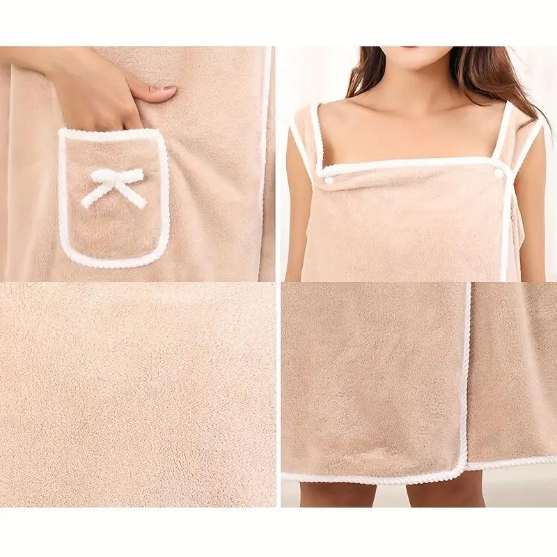 Peignoir en polaire corail pour femme