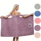Peignoir en polaire corail pour femme