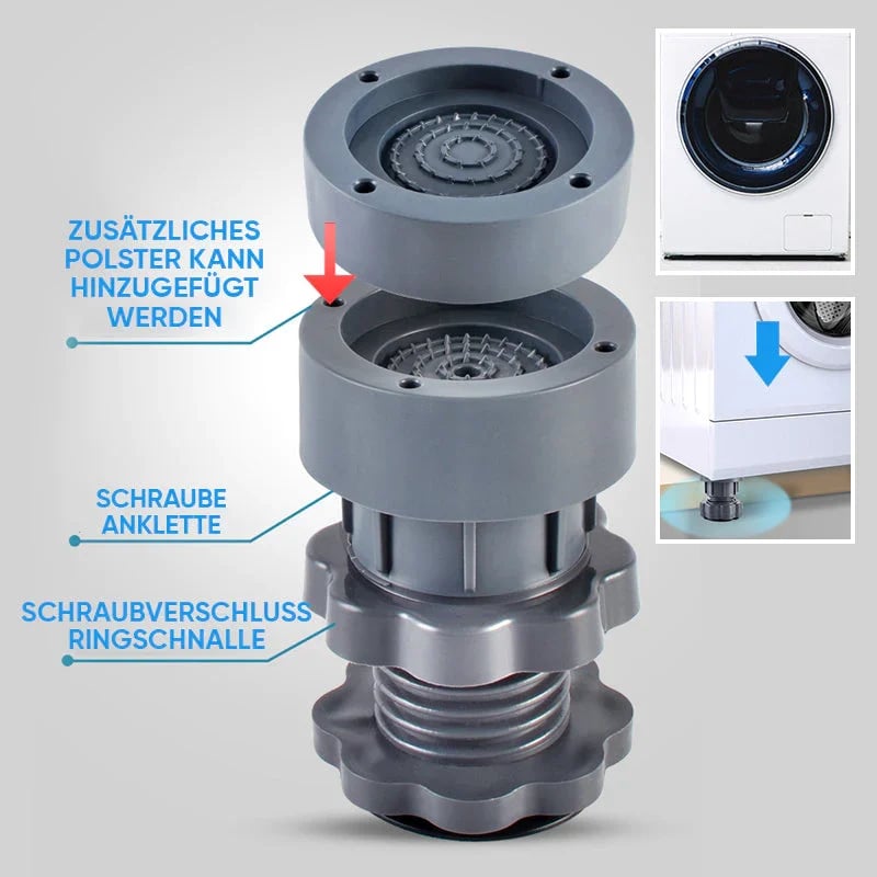 Support de machine à laver réglable en hauteur 4 pièces