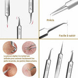 VENTE FLASH 49% DE RÉDUCTION💥 Pinces Professionnelles pour Enlever les Points Noirs du Visage