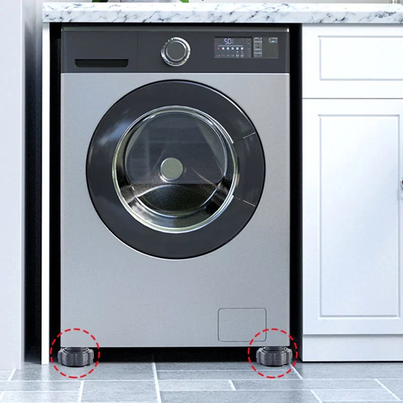 Support de machine à laver réglable en hauteur 4 pièces