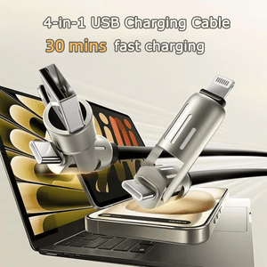 🔥Dernier jour 49% de réduction🔥 - Câble de chargement USB 4 en 1 mFish charge rapide MAX 240W