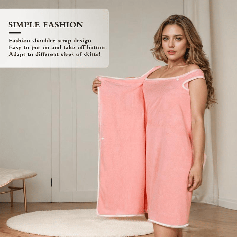 Peignoir en polaire corail pour femme