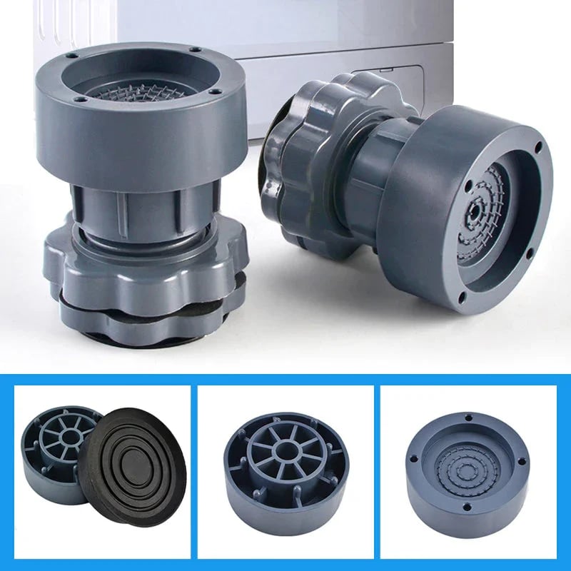 Support de machine à laver réglable en hauteur 4 pièces