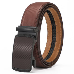 🔥Ceinture à cliquet en cuir avec boucle réglable